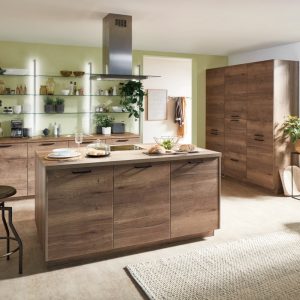 houten keuken met eiland schwalmtal