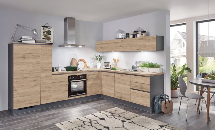 Stoere houten keuken