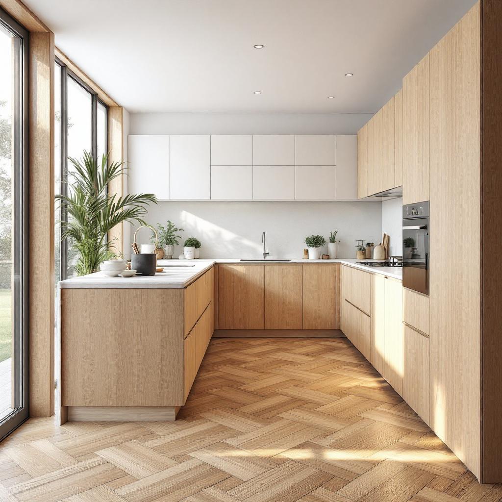 Visgraat vloer combineren met een houten keuken met deze tips 1 Visgraat vloer combineren met een houten keuken