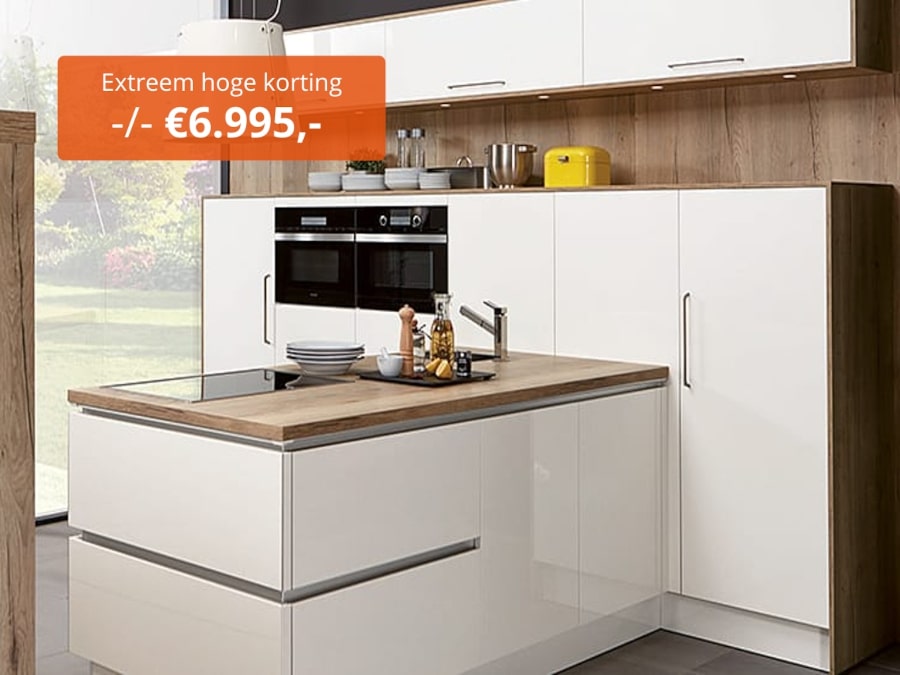 Witte hooglans keuken outlet