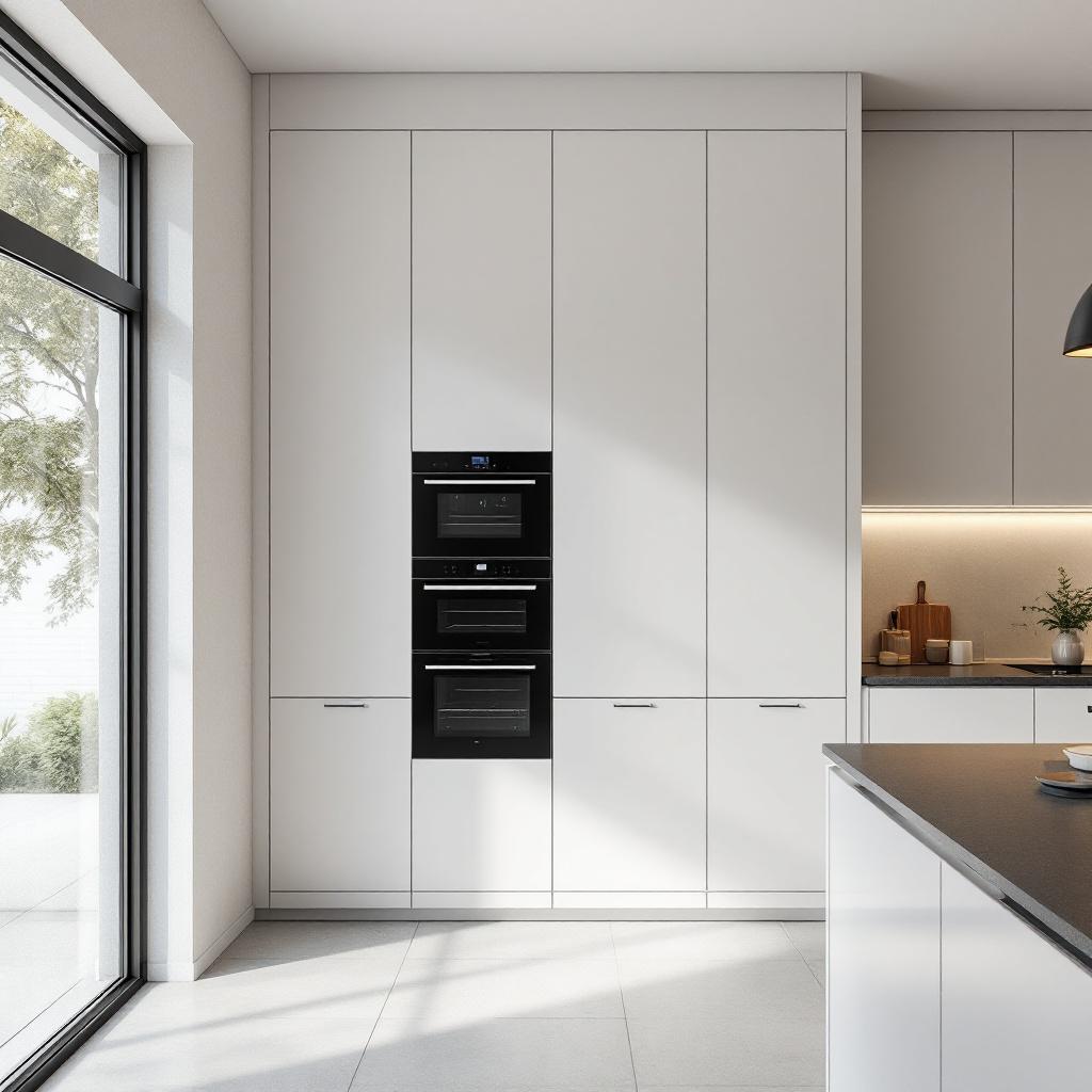 Een prachtige keuken met een hoge kastenwand voor uw woning 1 keuken met hoge kastenwand