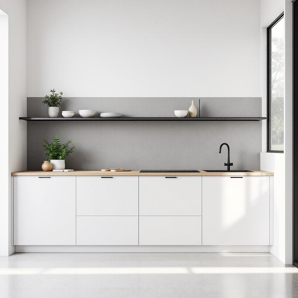 keuken zonder bovenkastjes